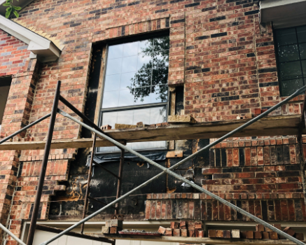 This home was one of the trickiest repairs we ever had to do. The challenge was to not take the entire front of the home down while taking enough down, to ensure the home was repaired correctly. The result was an economical fix to a very difficult problem.